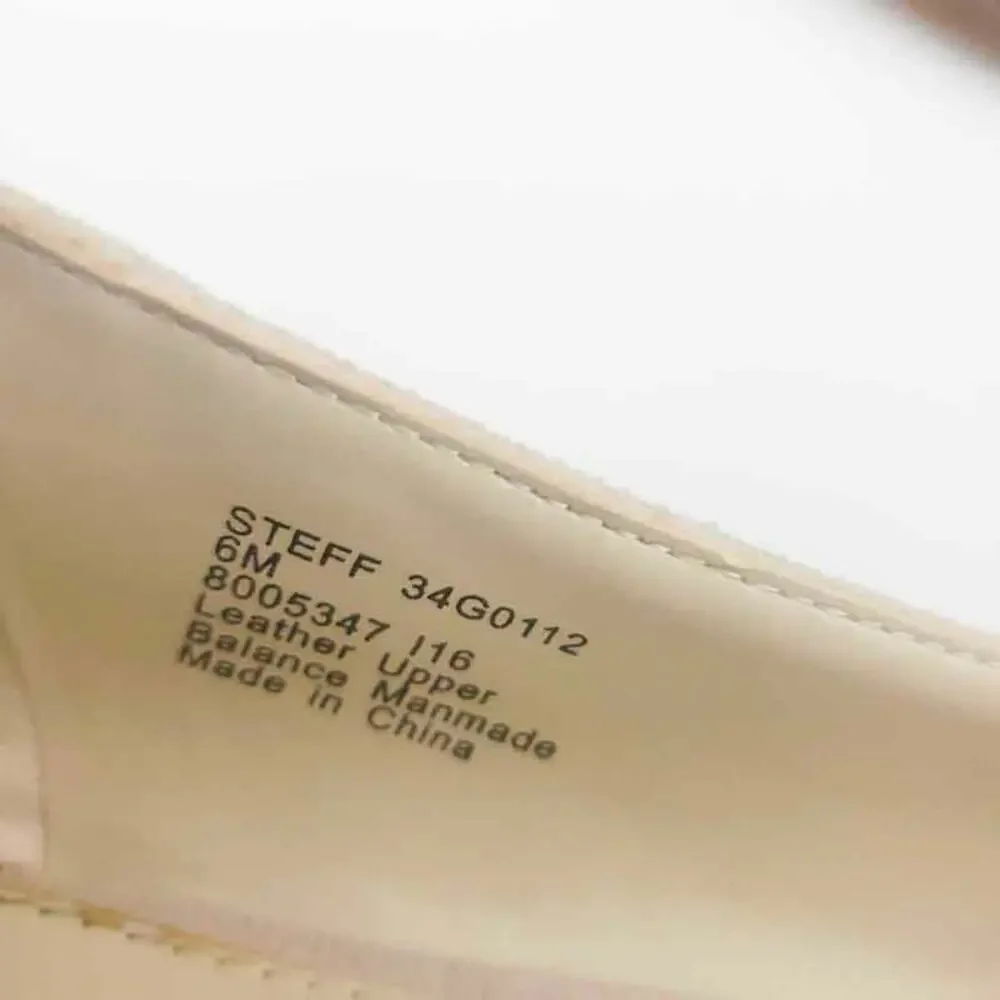 Jones New York Beige Suede Loafer 6M Leather Upper Work Shoe Stylish Fashion
